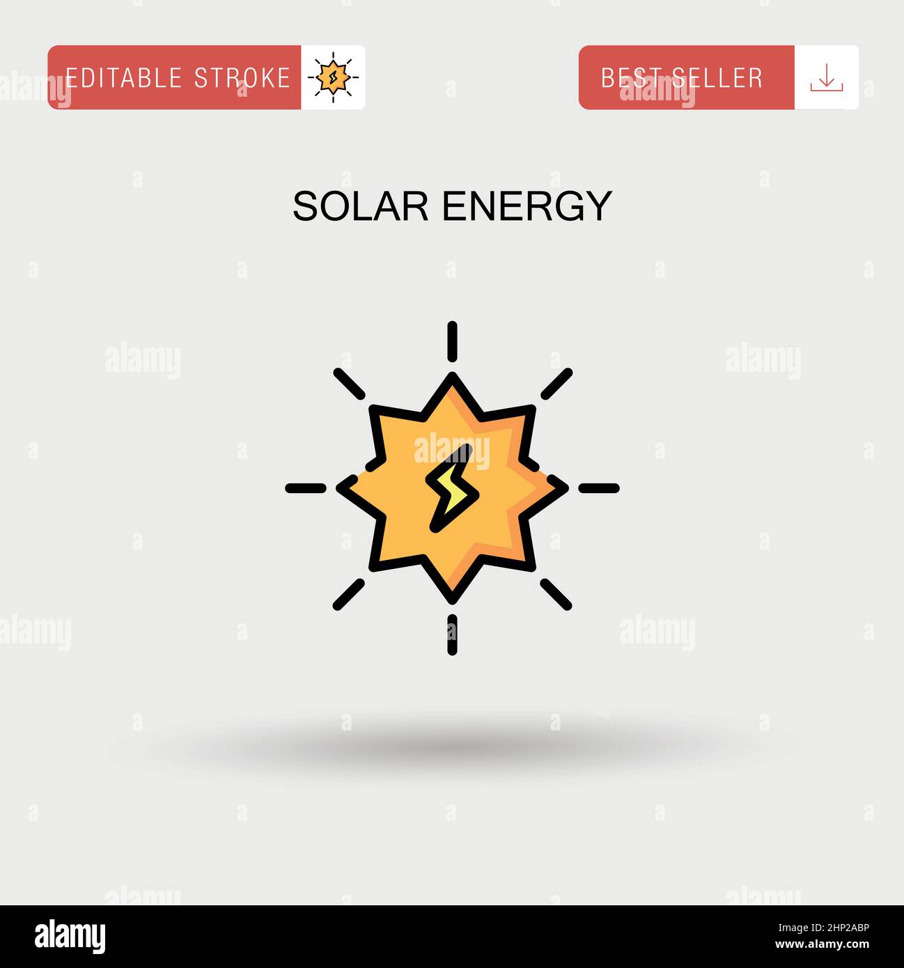 Solar energy icon hi-res stock photography and images - Alamy