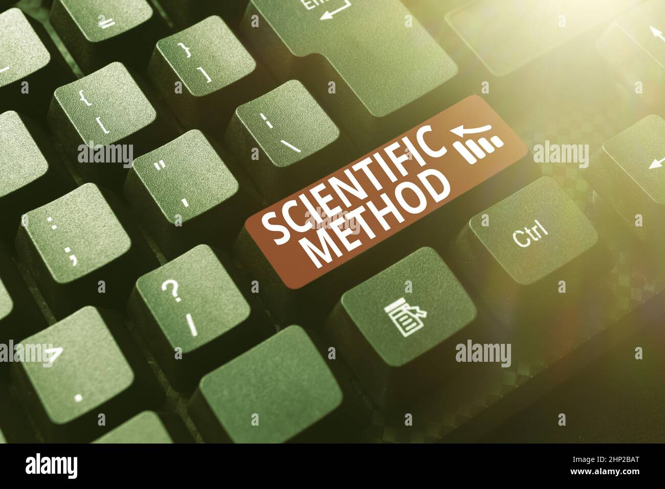 Text sign showing Scientific Method, Word for Principles Procedures for the logical hunt of knowledge Abstract Transcribing Online Data, Sending And R Stock Photo