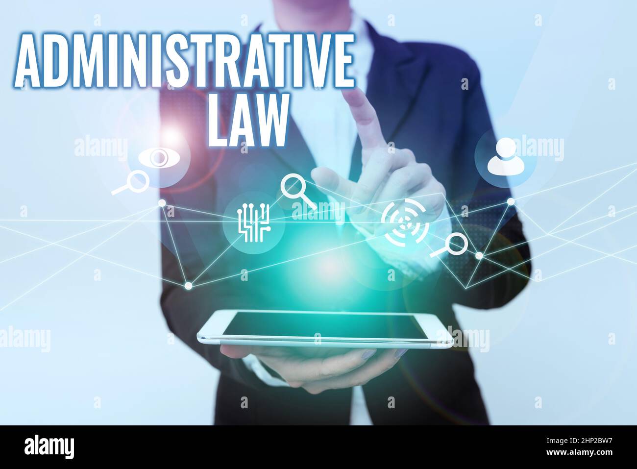 Writing displaying text Administrative Law, Concept meaning Body of