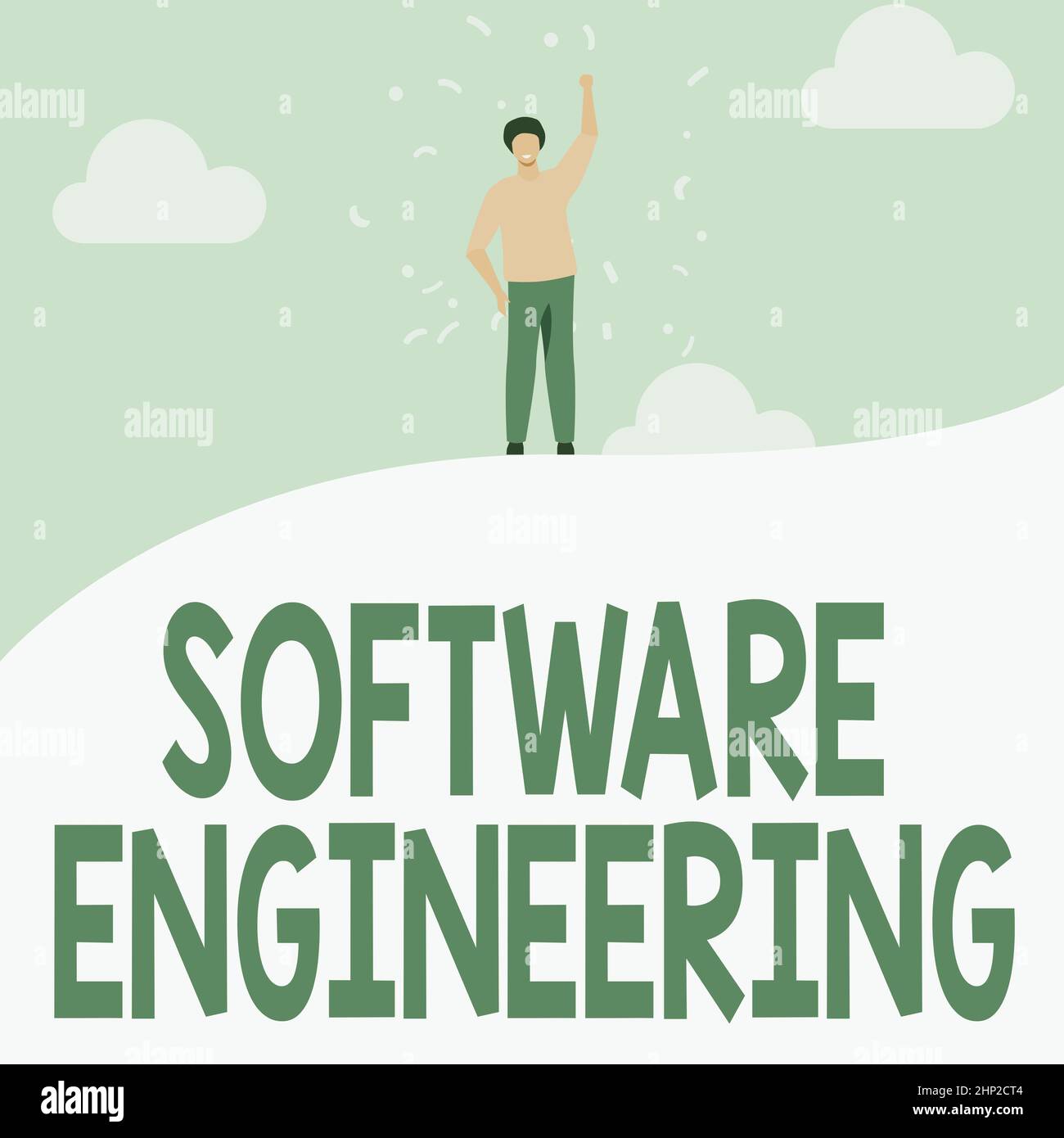 Text showing inspiration Software Engineering, Word Written on Program ...