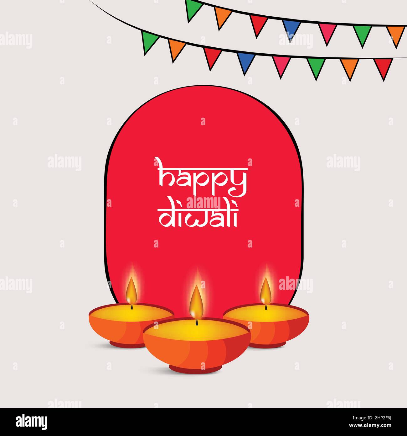 hindu festival Diwali Stock Vector