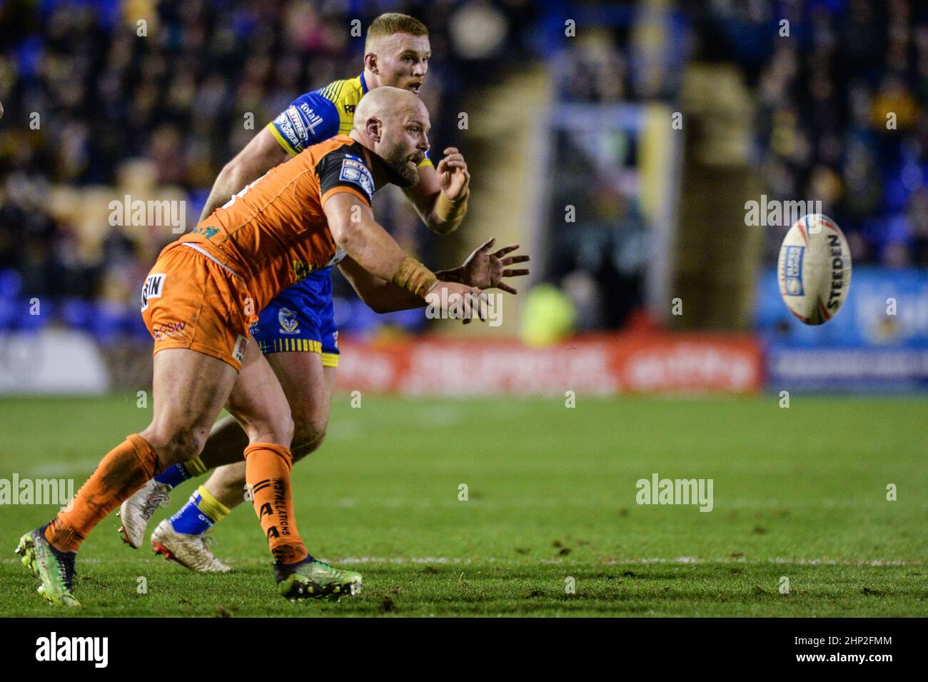 Warrington, England - 17 February 2022 - Paul McShane of Castleford Tigers in action during the Rugby League Betfred Super League Round 2 Warrington Wolves vs Castleford Tigers at Halliwell Jones Stadium, Warrington, UK  Dean Williams Stock Photo