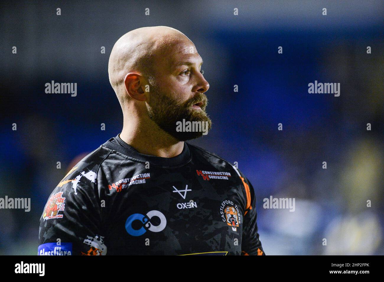 Warrington, England - 17 February 2022 - Paul McShane of Castleford Tigers during the Rugby League Betfred Super League Round 2 Warrington Wolves vs Castleford Tigers at Halliwell Jones Stadium, Warrington, UK  Dean Williams Stock Photo