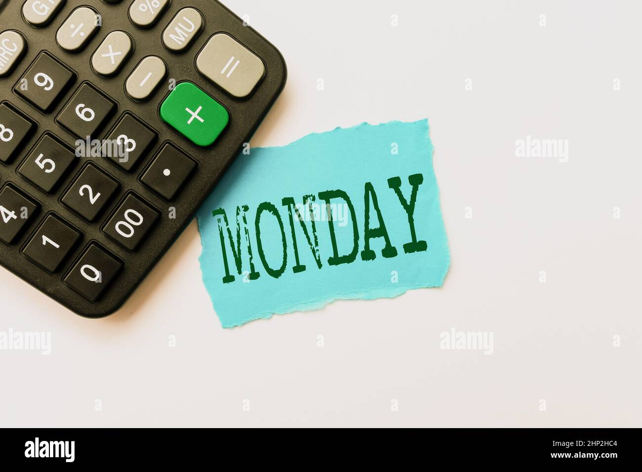 Conceptual display Monday, Business showcase the day of the week after ...