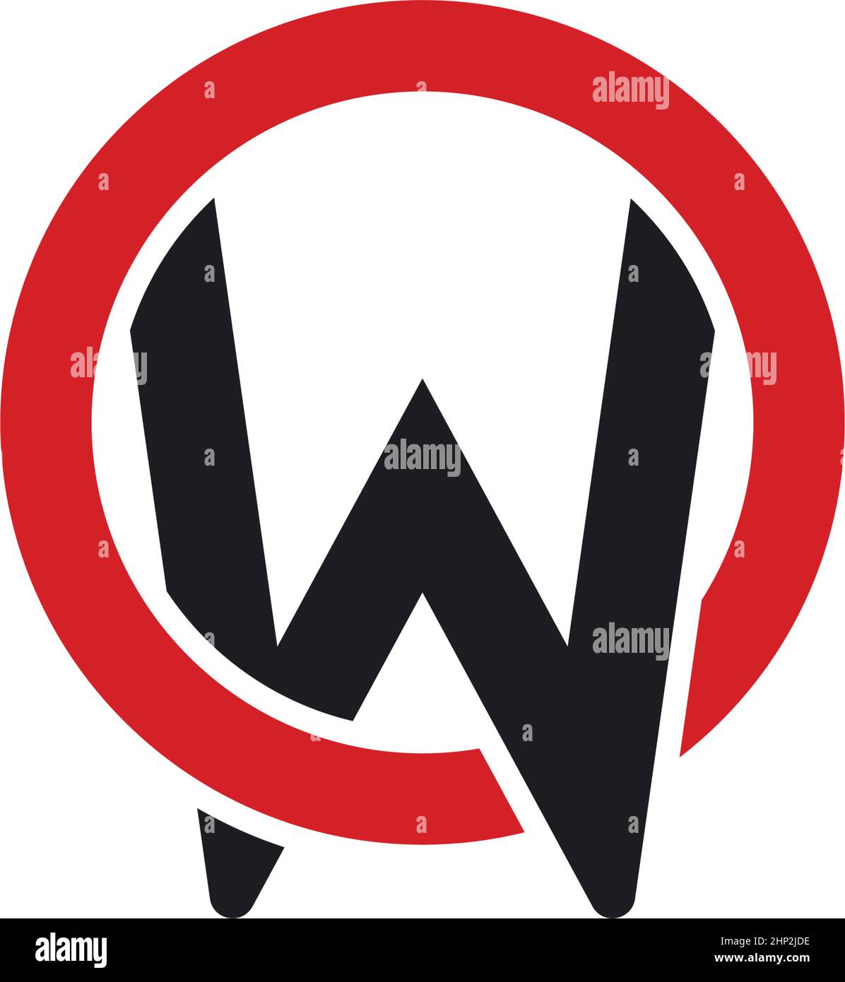 aw letter icon vector illustration design template Stock Vector Image ...
