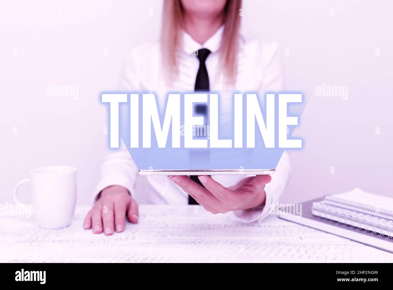 Handwriting text Timeline, Word for graphical representation of period ...