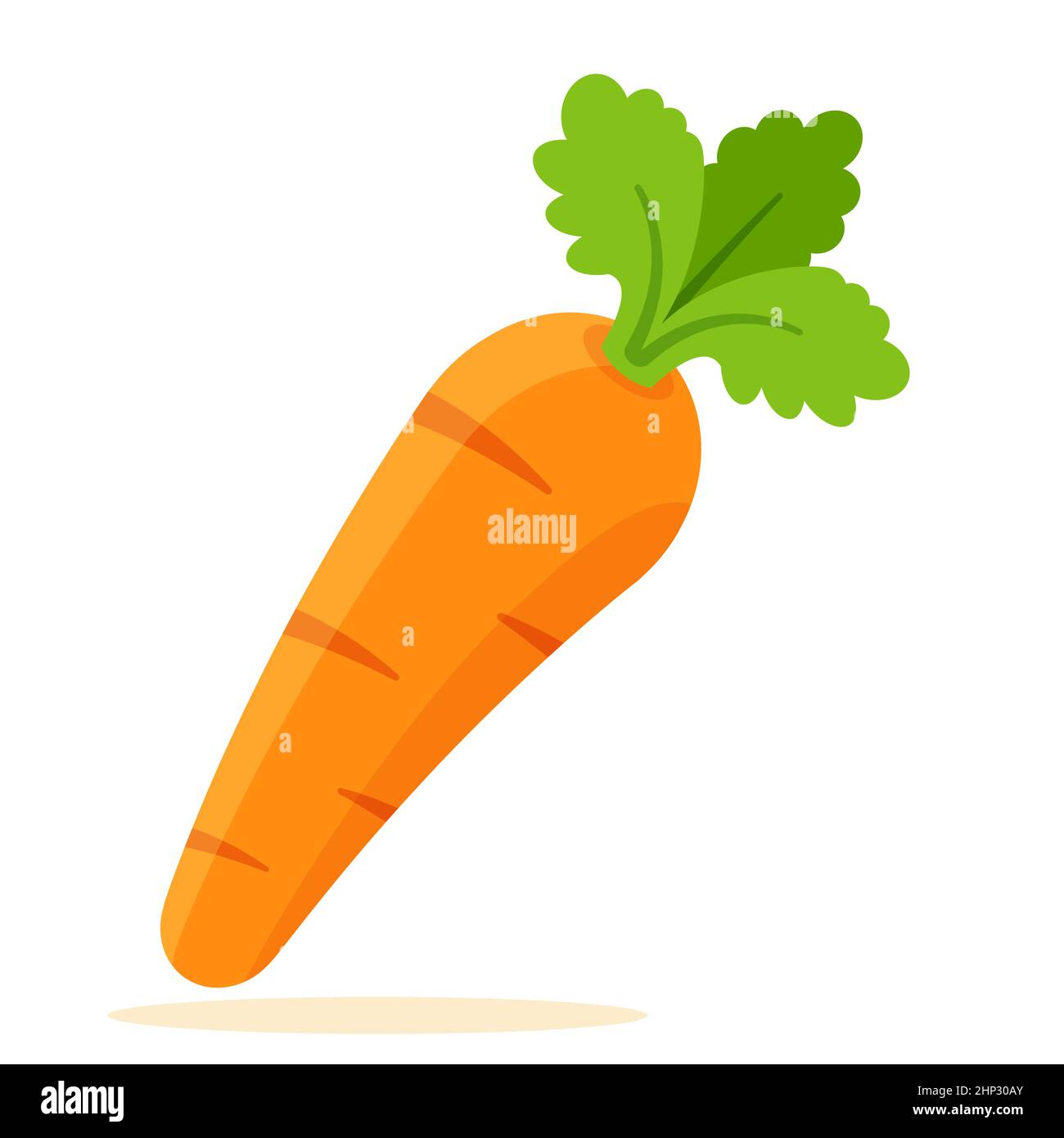 carrot vegetable flat design icon Stock Vector