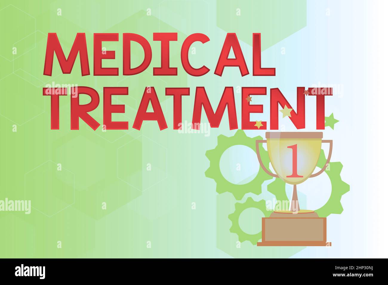 Text caption presenting Medical Treatment, Concept meaning Management