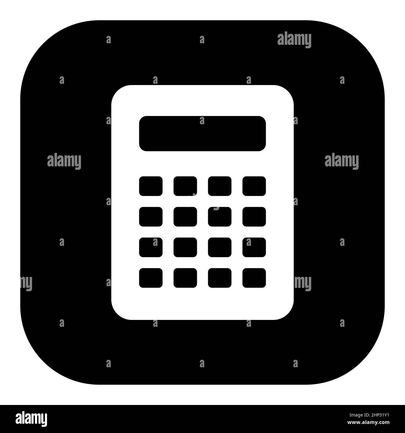 Calculatur and app icon Stock Photo