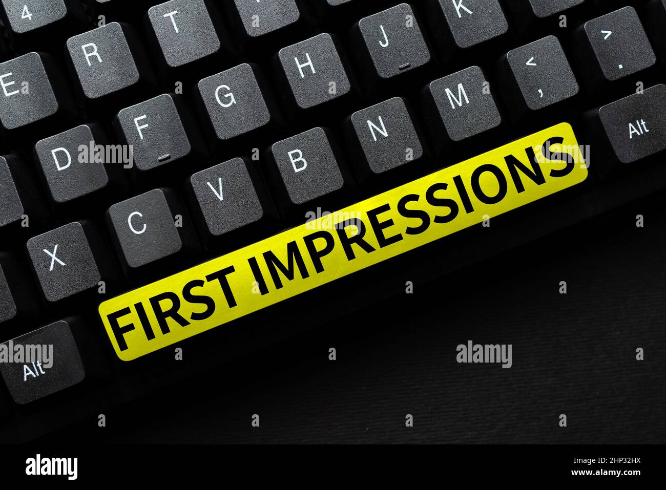 Text sign showing First Impressions, Internet Concept What a person ...