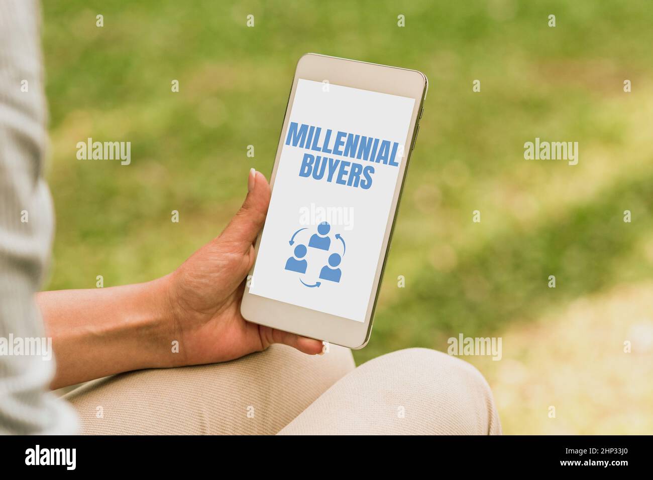 Conceptual caption Millennial Buyers, Conceptual photo Type of