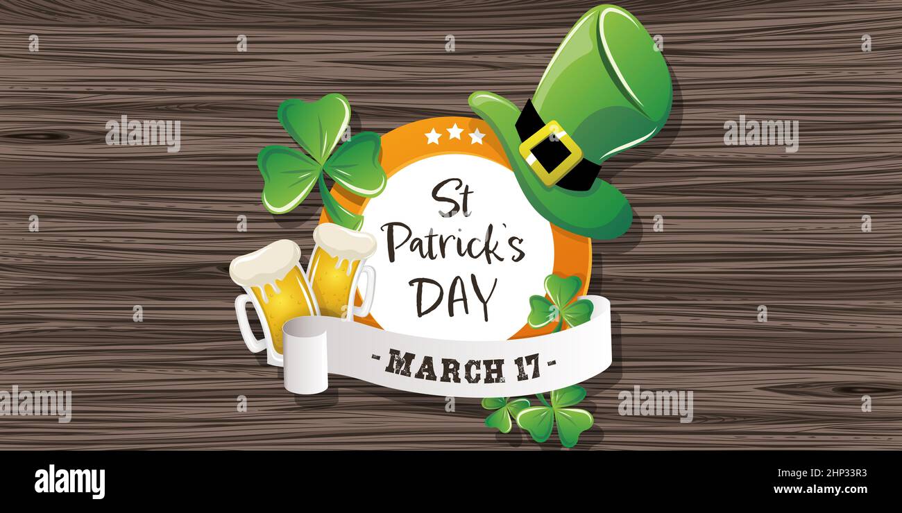 st patrick day march 17 illustration Stock Photo Alamy