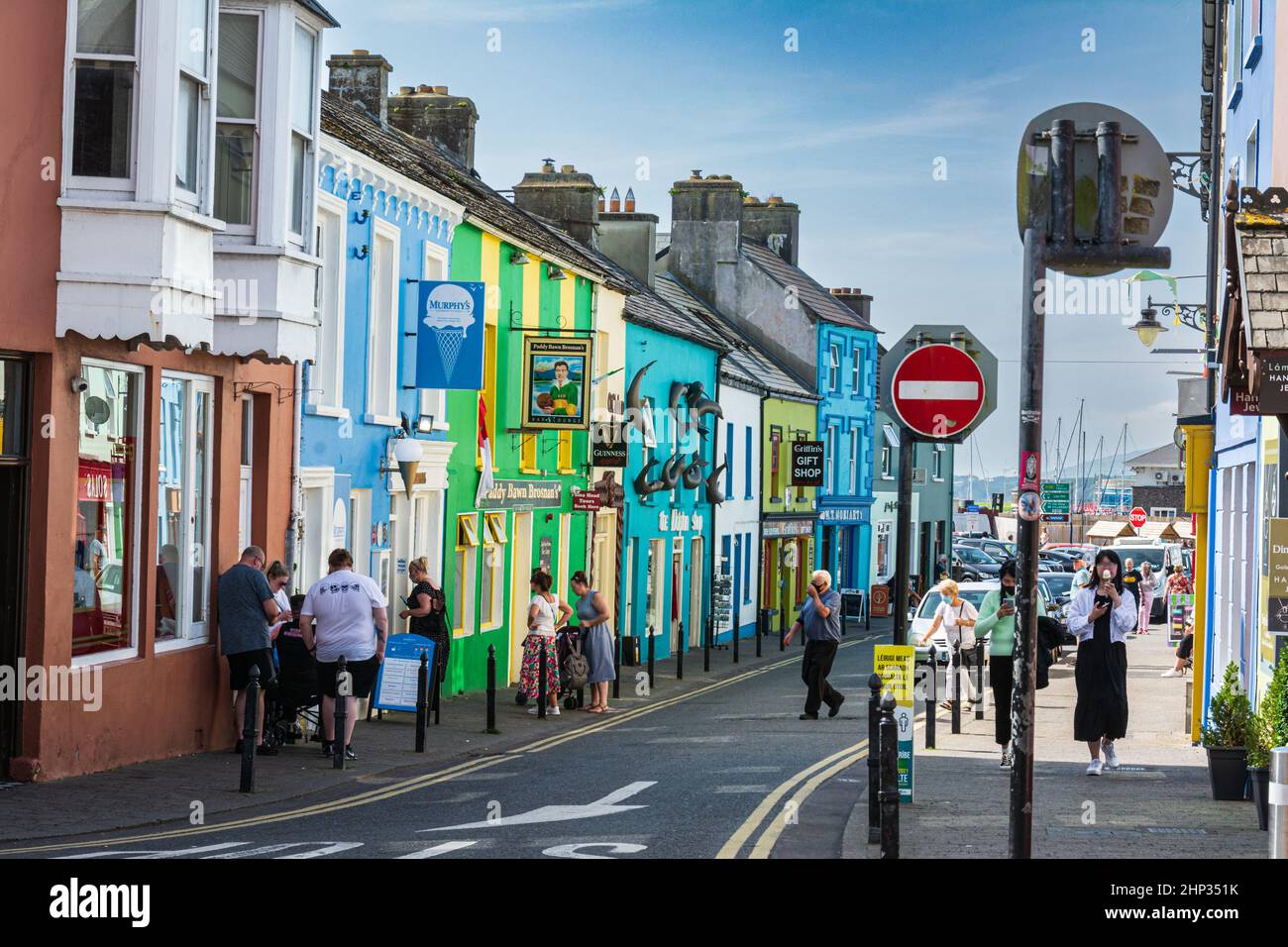Dingle,Ireland,Europe - September 6, 2021 : Street in downtown Dingle Stock Photo