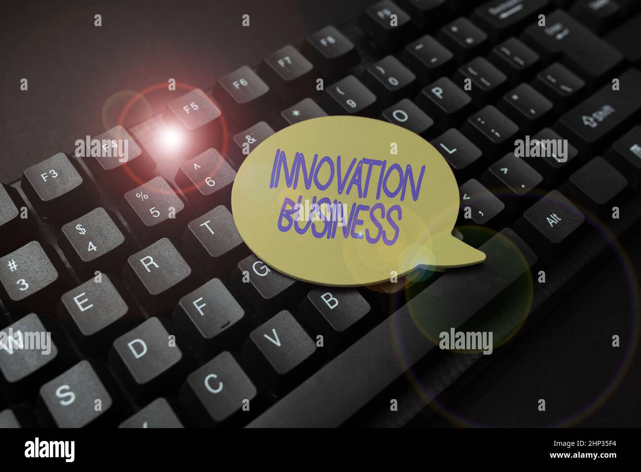 Text showing inspiration Innovation Business, Internet Concept ...