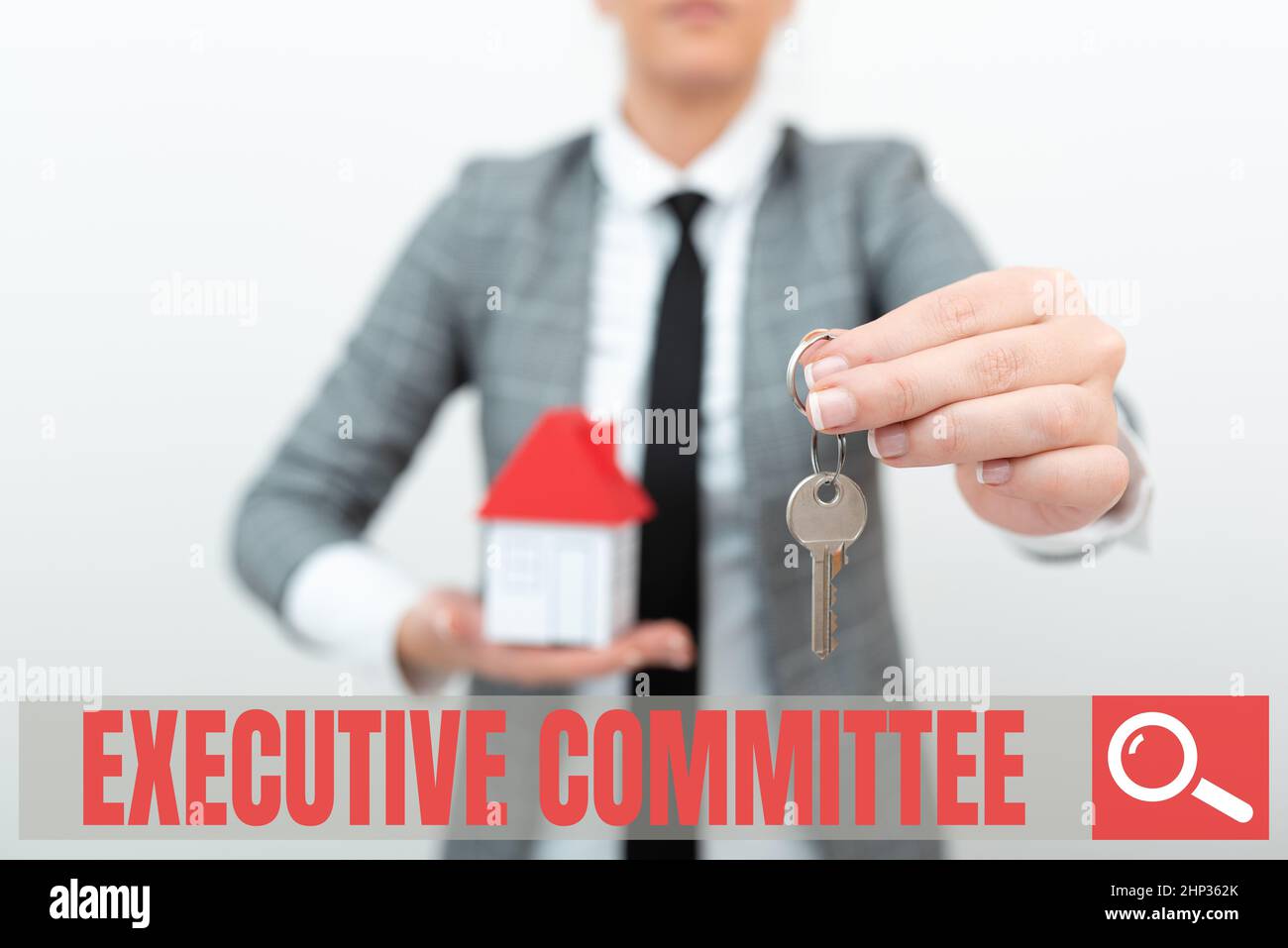 Conceptual caption Executive Committee, Word Written on Group of ...