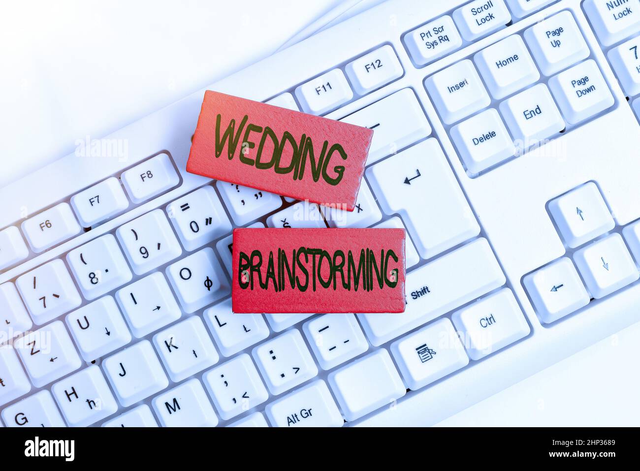 Conceptual display Wedding Brainstorming, Business overview Getting married in an economical breaking the bank Computer Laptop For Communication Typin Stock Photo