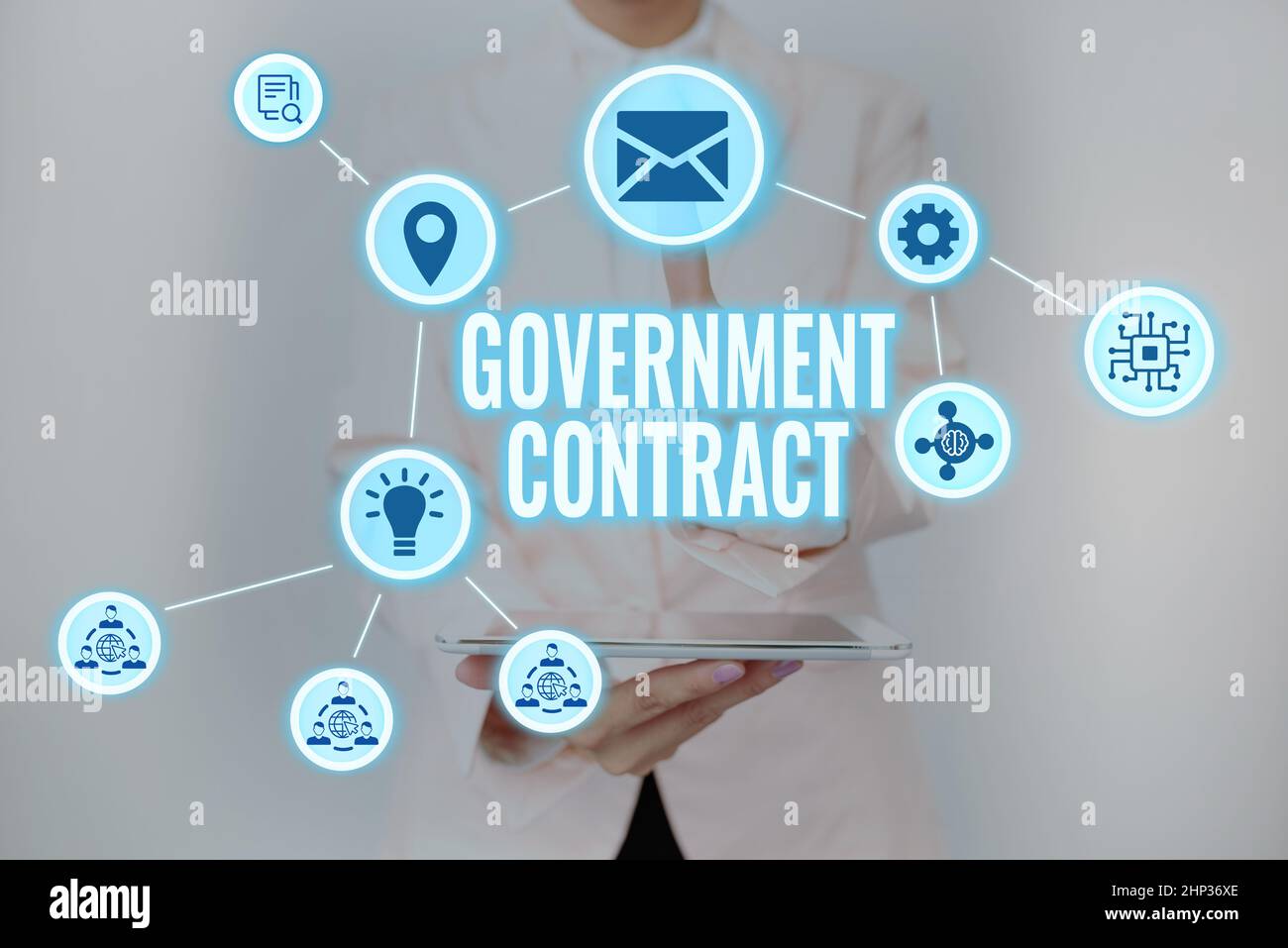 Conceptual display Government Contract, Word Written on Agreement