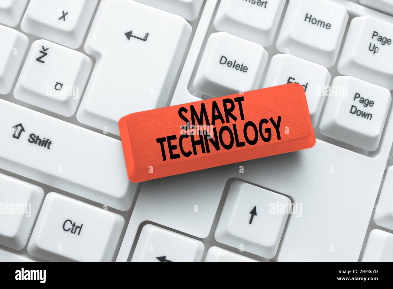 Text caption presenting Smart Technology, Internet Concept gadgets or ...