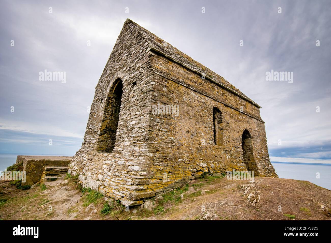 St Michaels Chapel at Rame Head in Cornwall, uK Stock Photo Alamy
