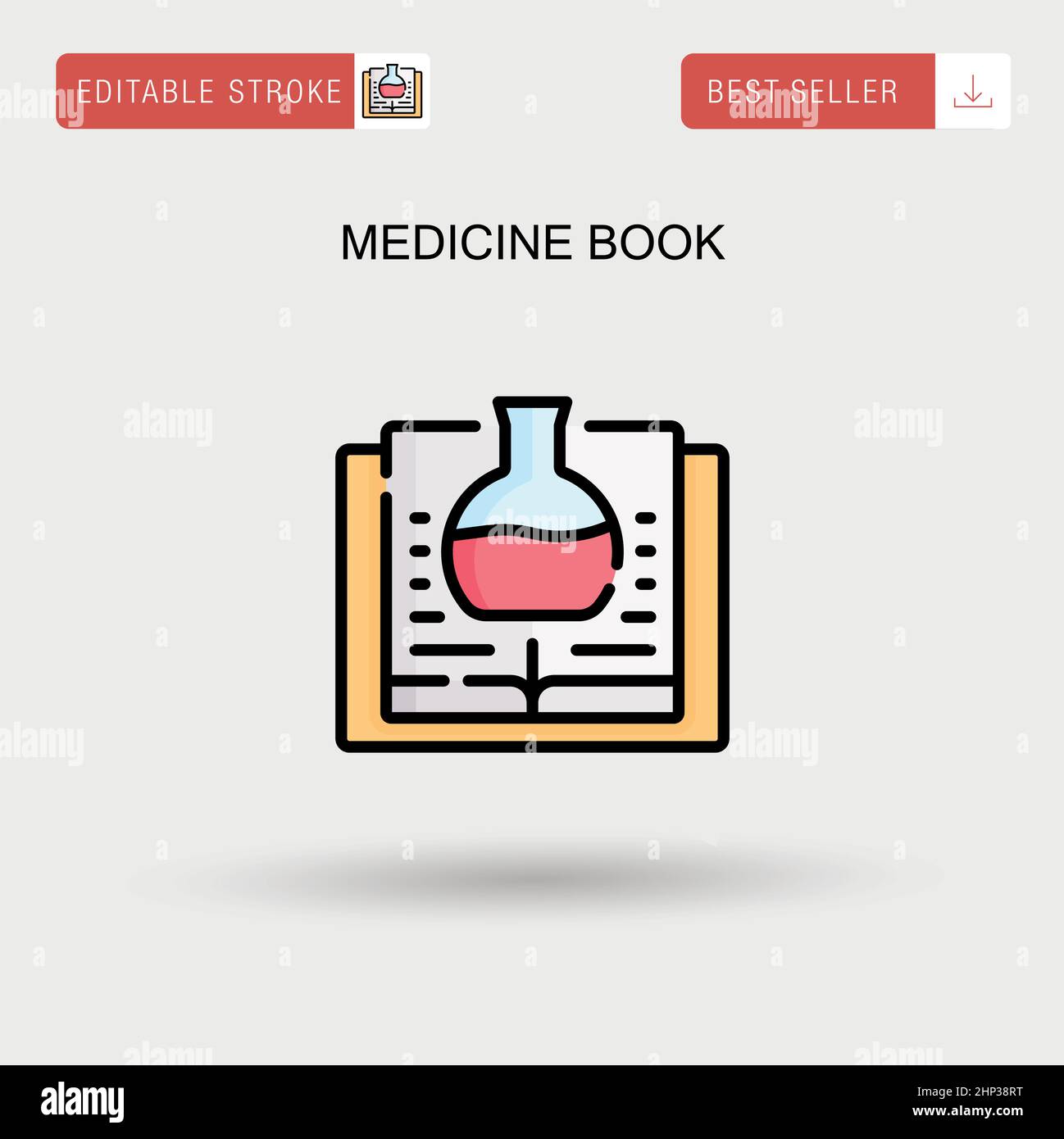 Medicine Book Simple Vector Icon Stock Vector Image & Art - Alamy