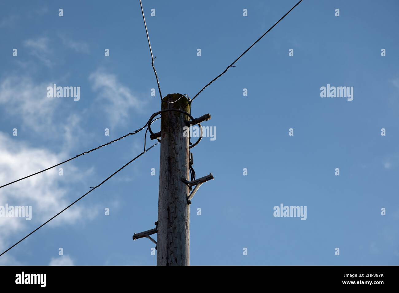 Wooden pole overhead line hires stock photography and images Alamy