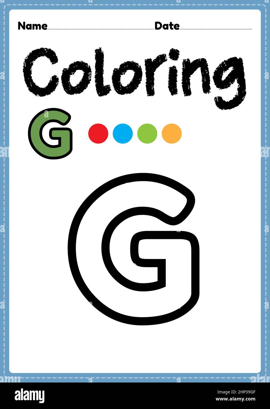 alphabet letters coloring pages g