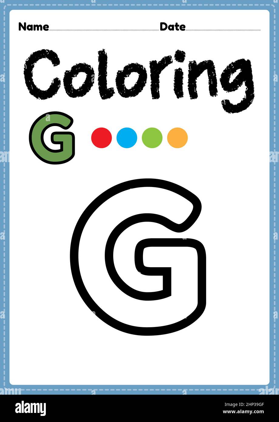 letter g coloring pages