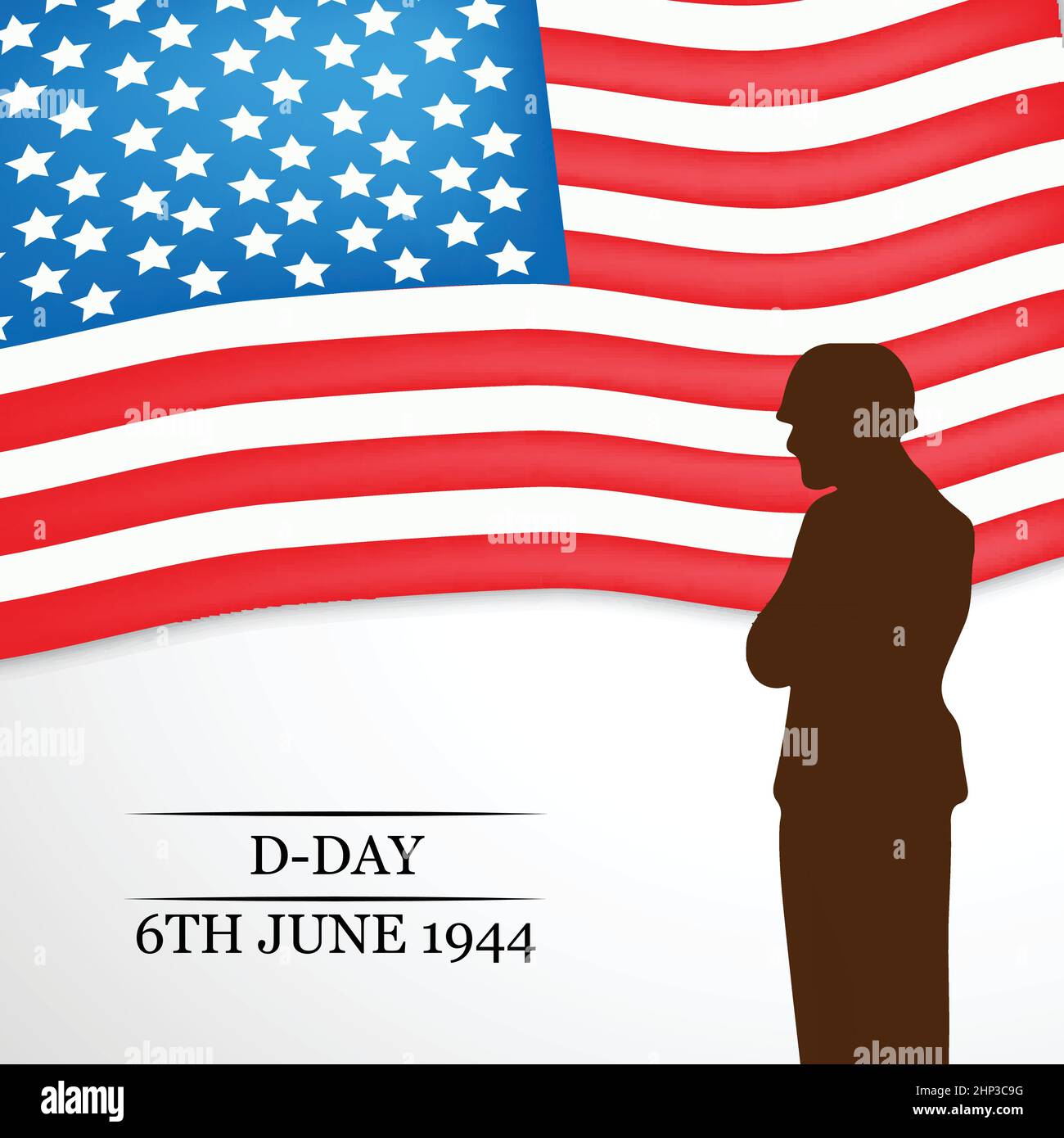 U.S.A D-Day Stock Vector