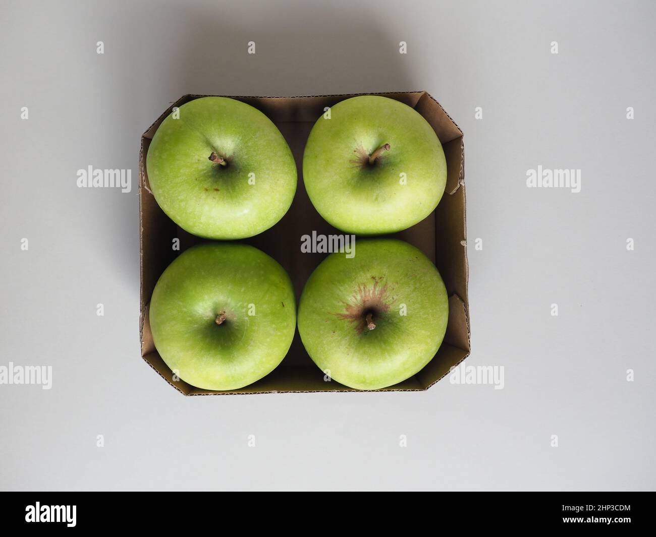 green Granny Smith apple (scientific name Malus domestica) vegetarian