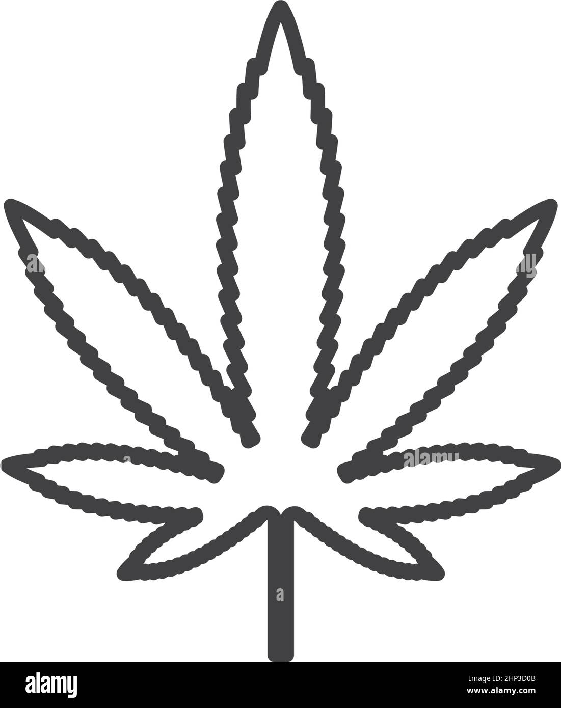 cannabis leaf vector icon illustration design Stock Vector
