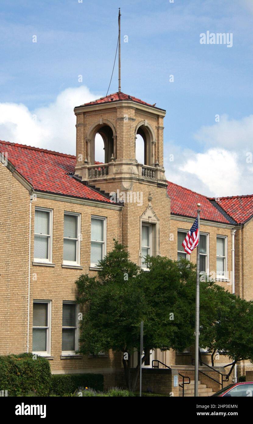 Historic Building Denton, TX Located in Downtown near Courthouse Stock