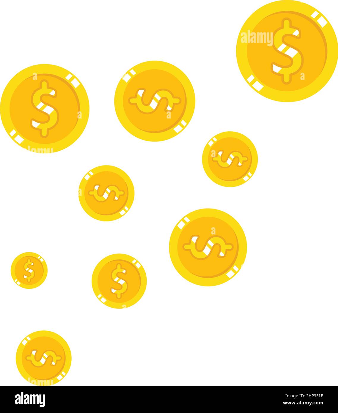 golden coin money icon vector illustration Stock Vector Image & Art - Alamy