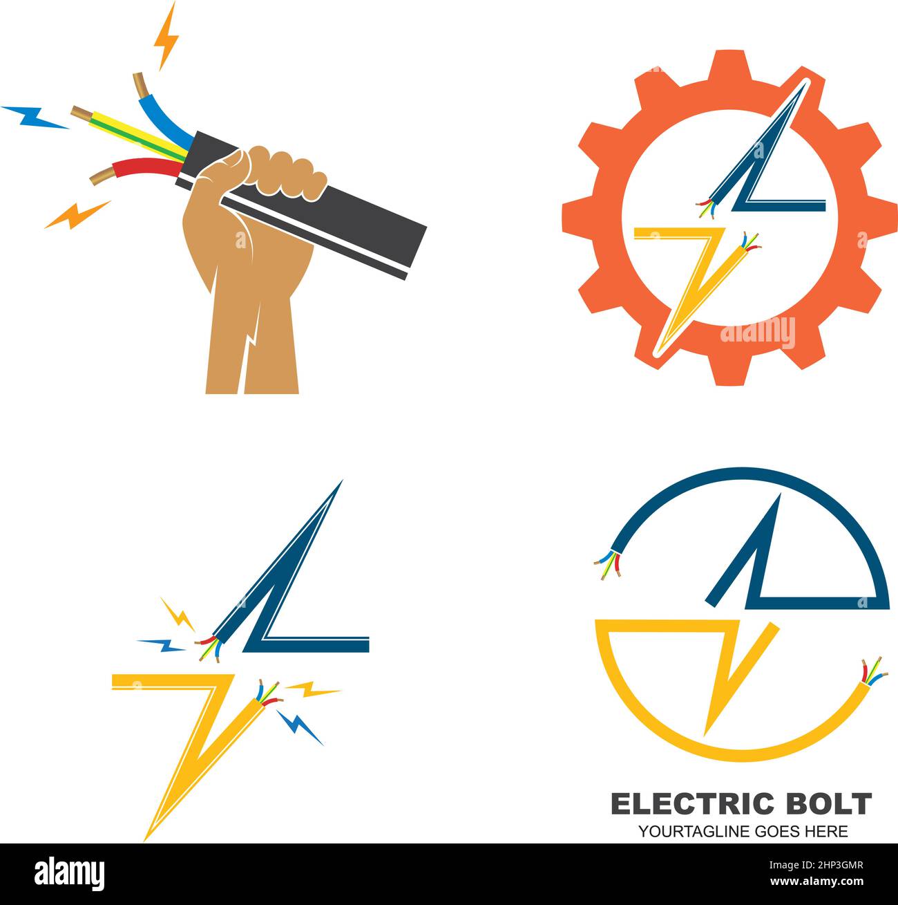 electrical service and installation  icon vector design Stock Vector