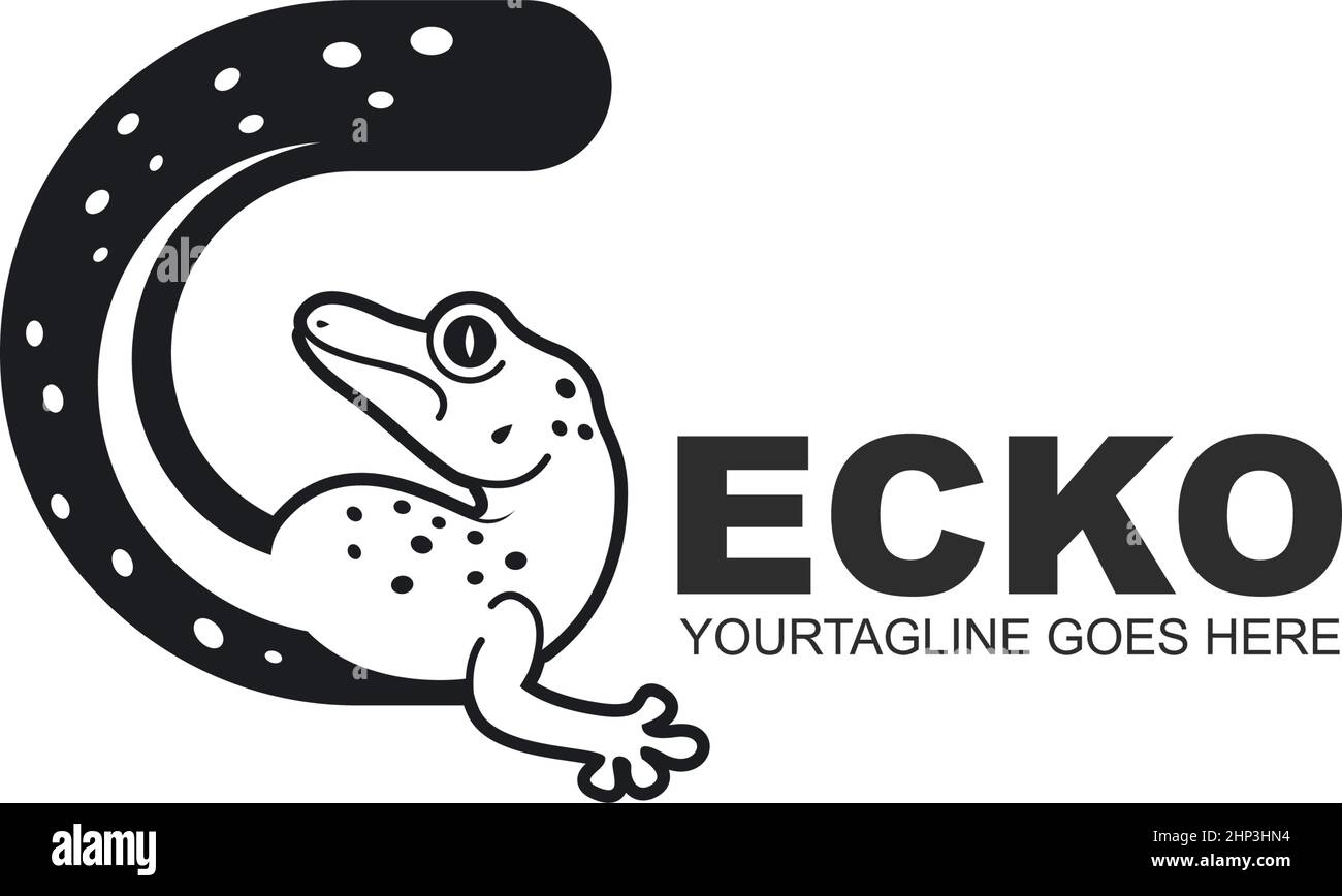 G LETTER Gecko vector icon illustration design Stock Vector