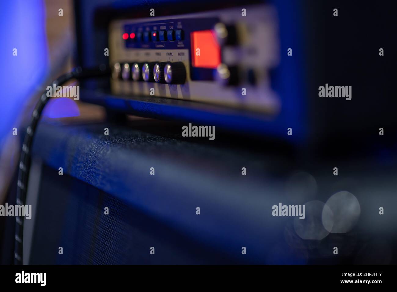 Music studio audio recording instruments Stock Photo Alamy