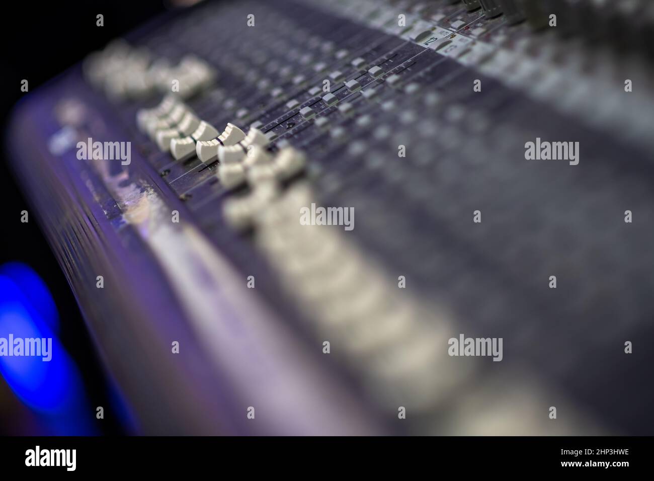 Music studio audio recording instruments Stock Photo Alamy