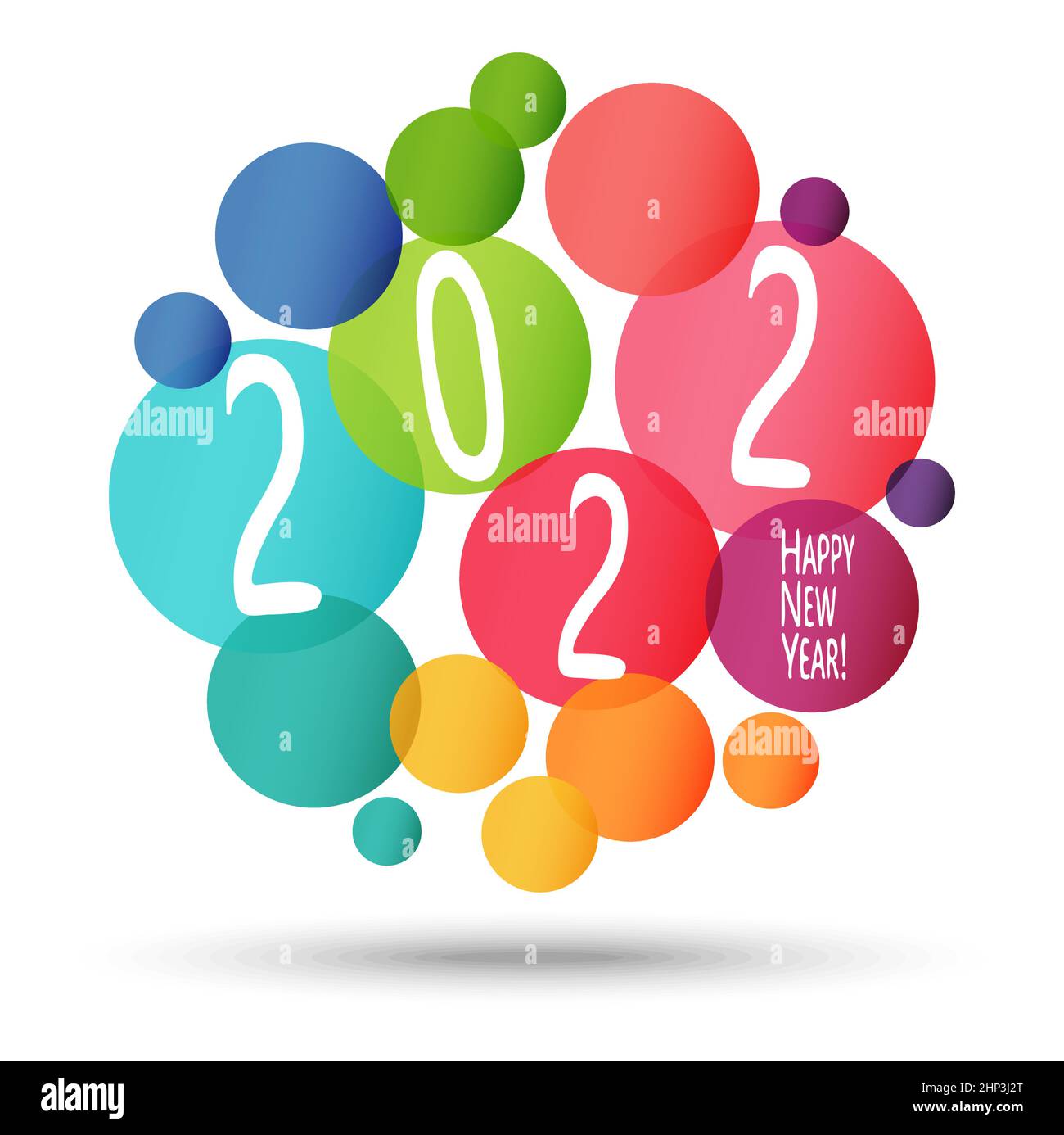 Happy New Year 2022 background Stock Vector