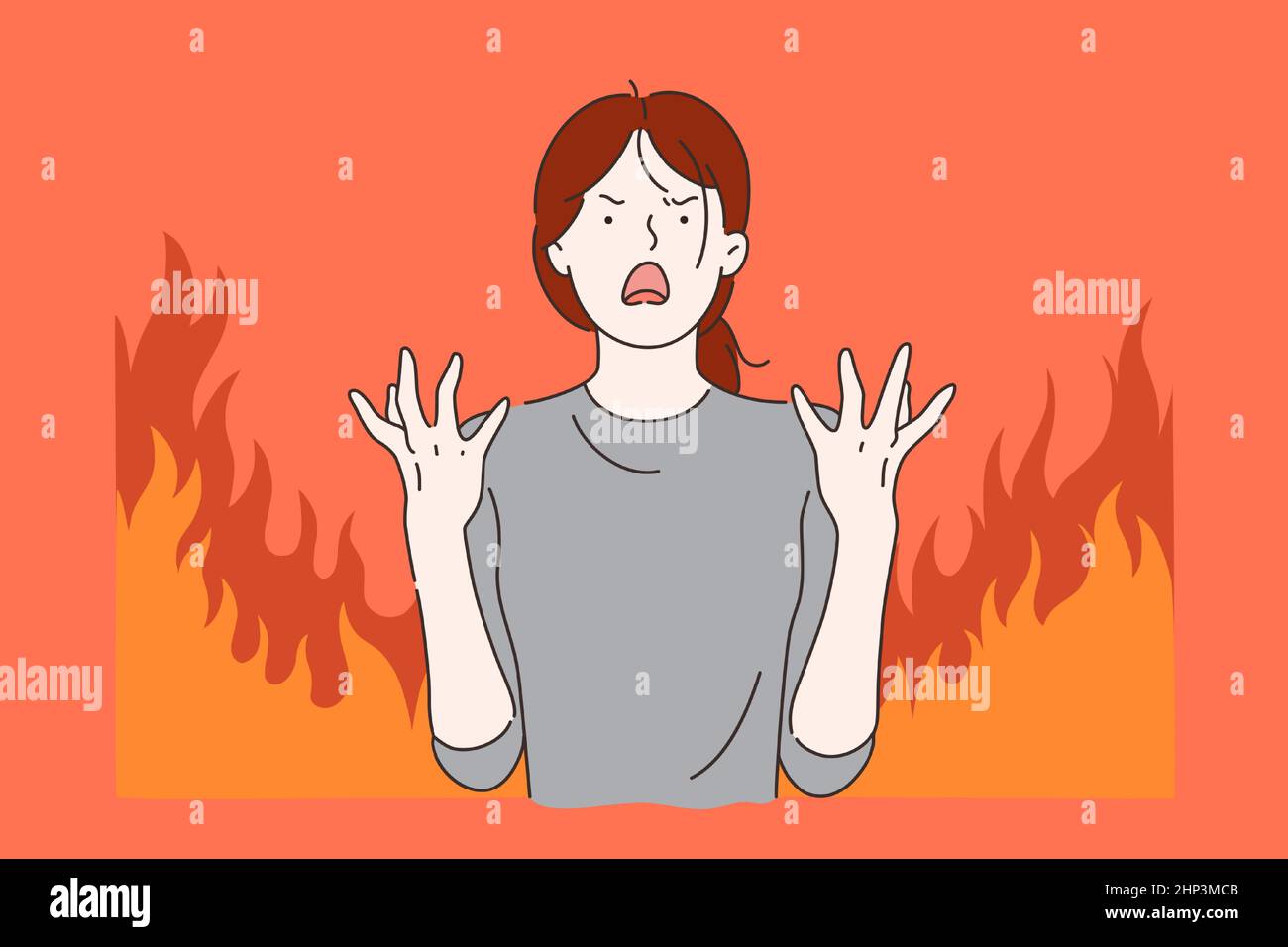 Roiling With Rage Boiling With Rage Stock Vector Images - Alamy