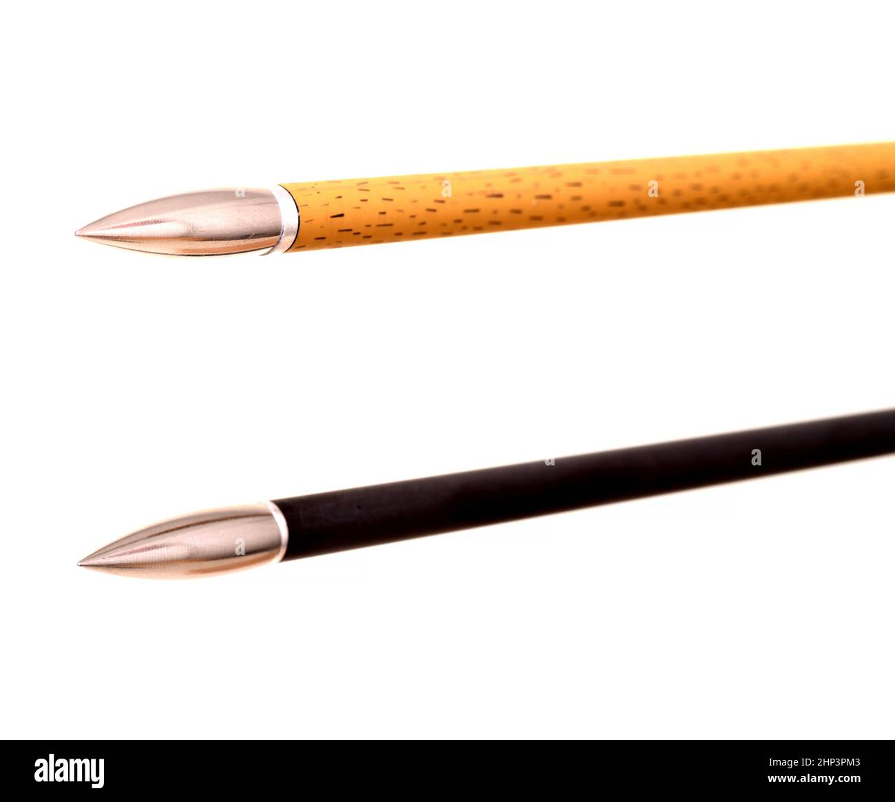 Target Arrow points isolated over a white background Stock Photo Alamy