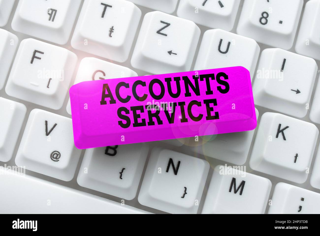 Text showing inspiration Accounts Service, Concept meaning accessing ...