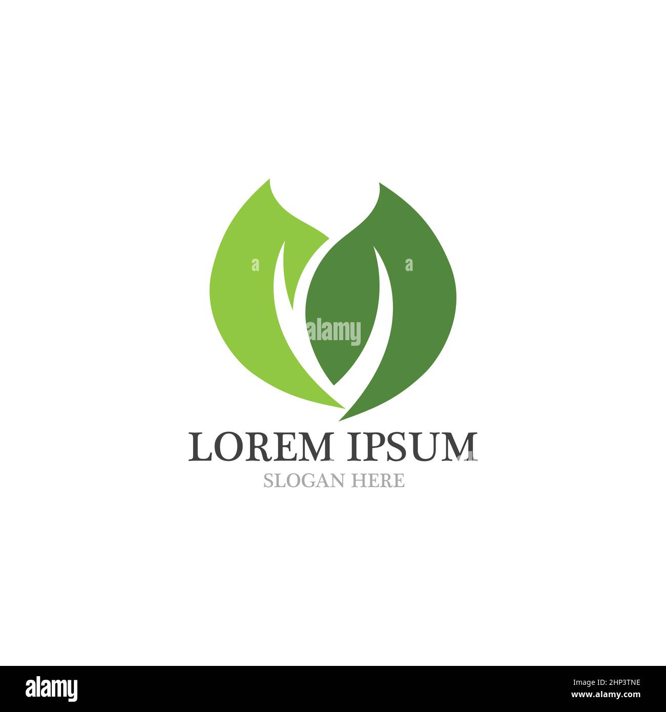 leaf logo and icon nature vector Stock Vector Image & Art - Alamy