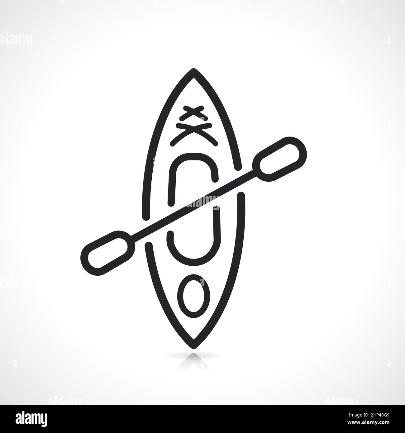 Canoe kayak symbol Stock Vector Images Alamy