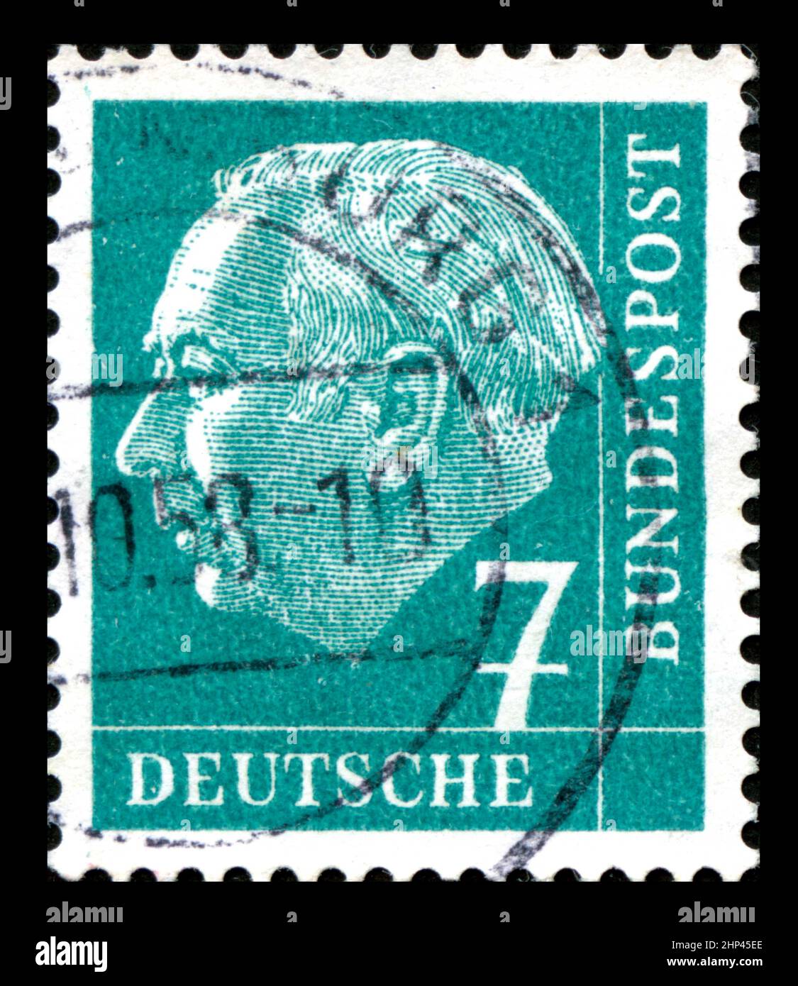 Stamp print in Germany Stock Photo Alamy