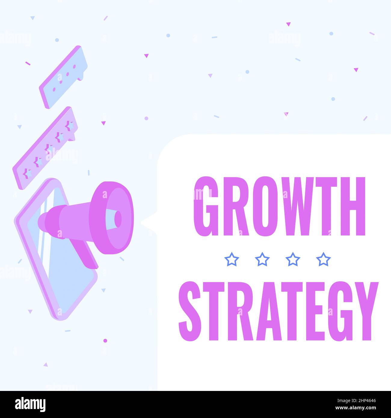 Handwriting text Growth Strategy 