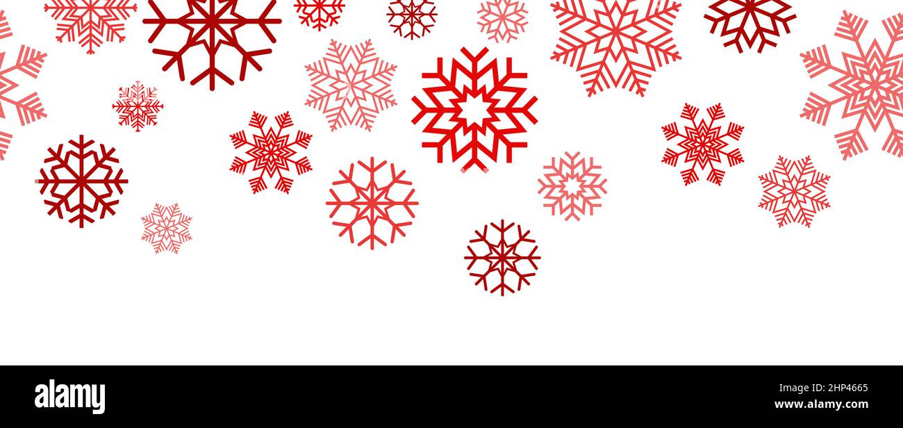 seamless snow stars falling down Stock Vector