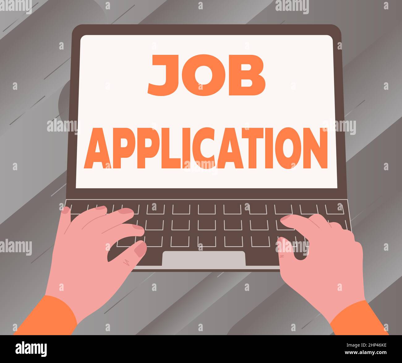 Text sign showing Job Application, Business concept The standard ...