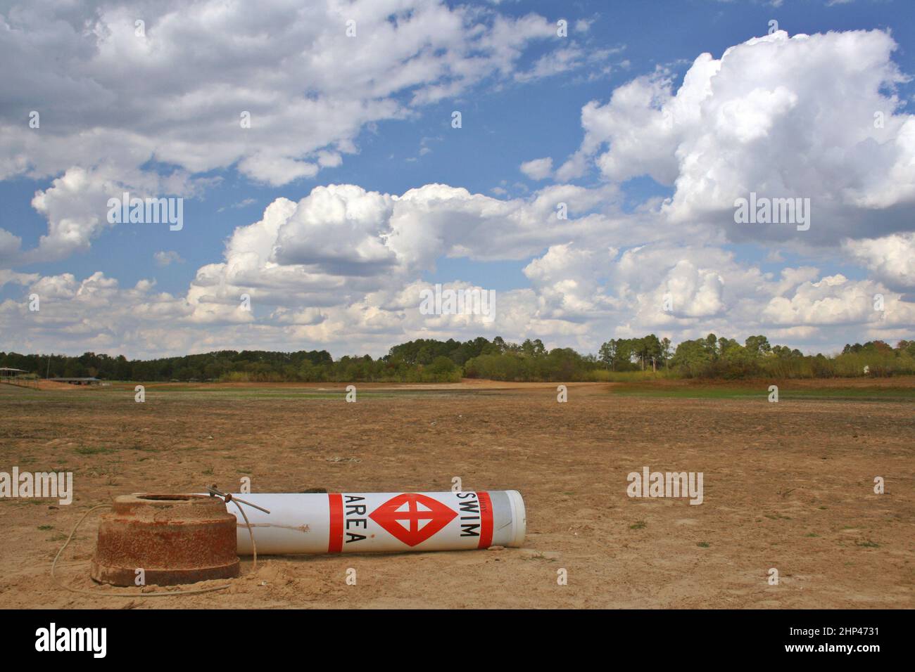 Swim Area in Dry Lake Late Afternoon Lake Tyler Stock Photo Alamy