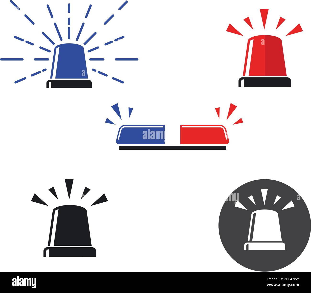 Lights siren Stock Vector Images - Alamy