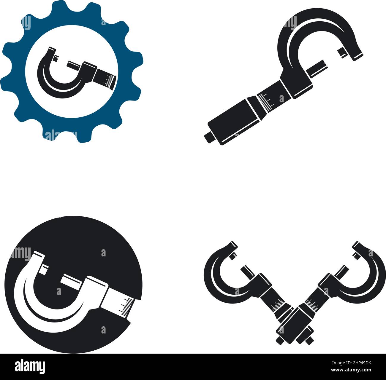 micrometer icon vector illustration design template Stock Vector