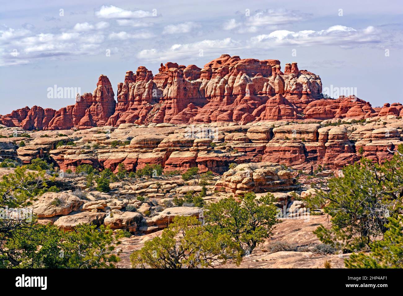 Jumbled Spires in the Desert Southwest in Canyonlands National Park in Utah Stock Photo